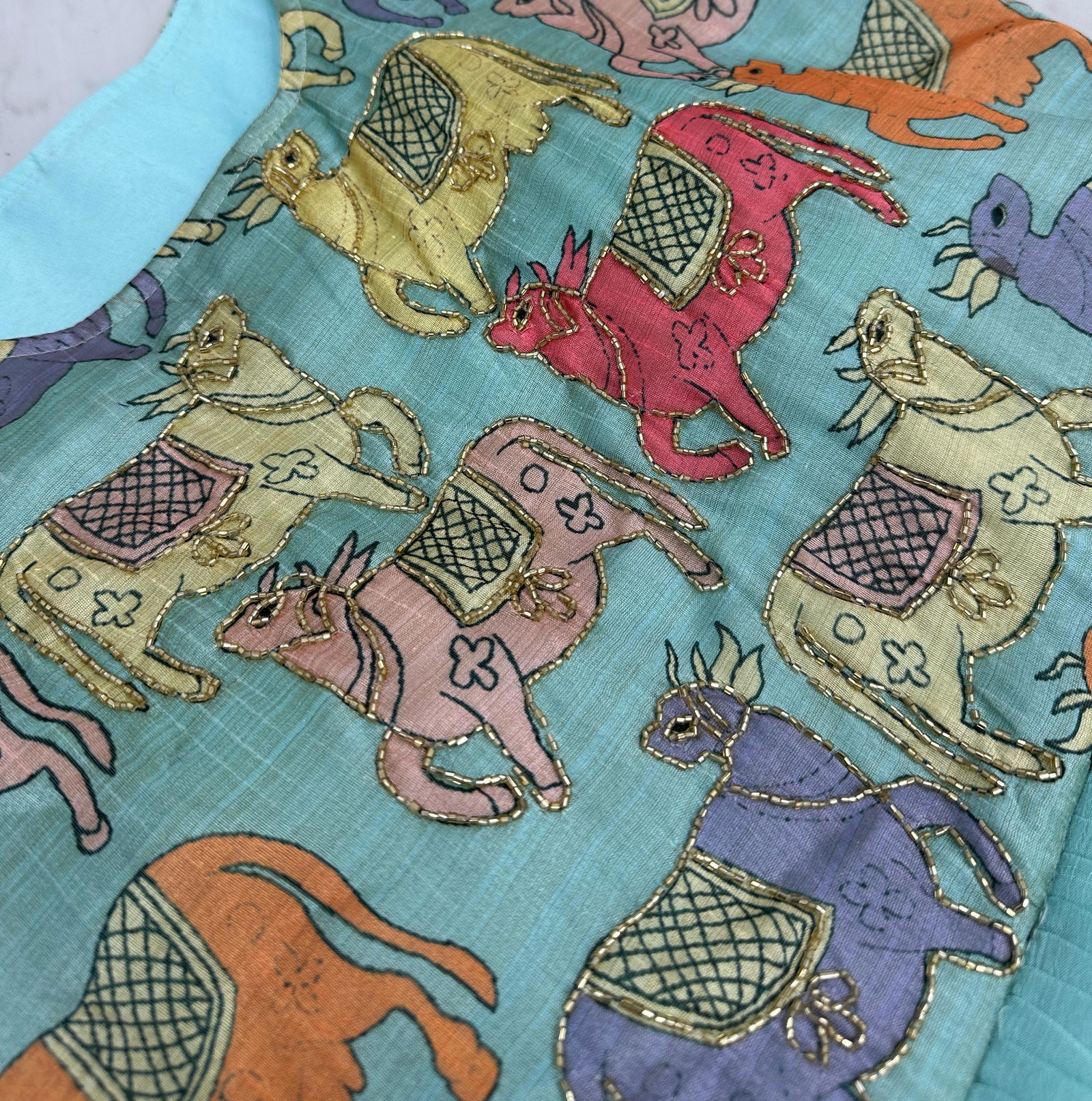 PC 413 Handwork Kalamkari Print Designer Gown With Dupatta Wholesale Online